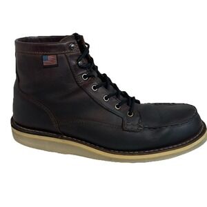 Danner Bull Run Moc 6” Toe Work Brown Leather Boots Men's Size 13